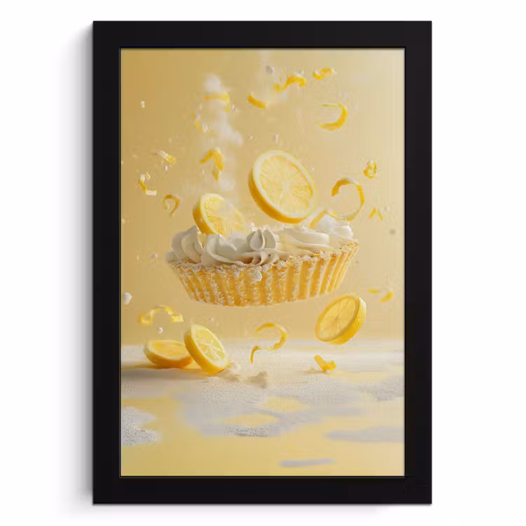 Cadre Photo - Citron - Gâteau - Alimentaire - Jaune — 1