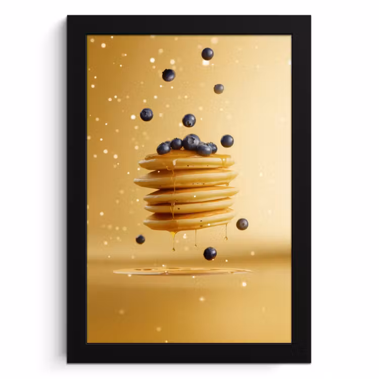 Cadre Photo - Crêpes - Aliments - Miel - Jaune — 1