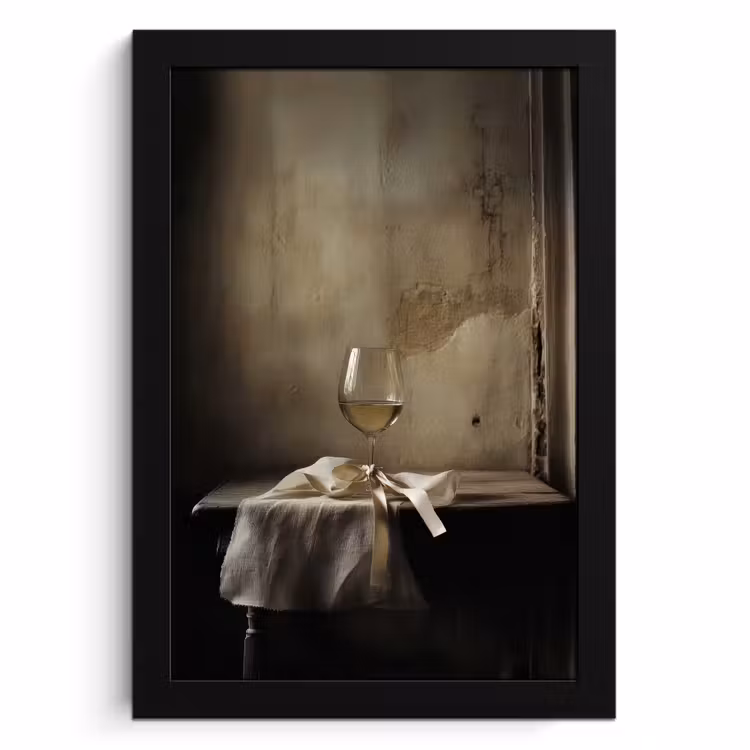 Cadre Photo - Bow - Beige - White - Wine — 1