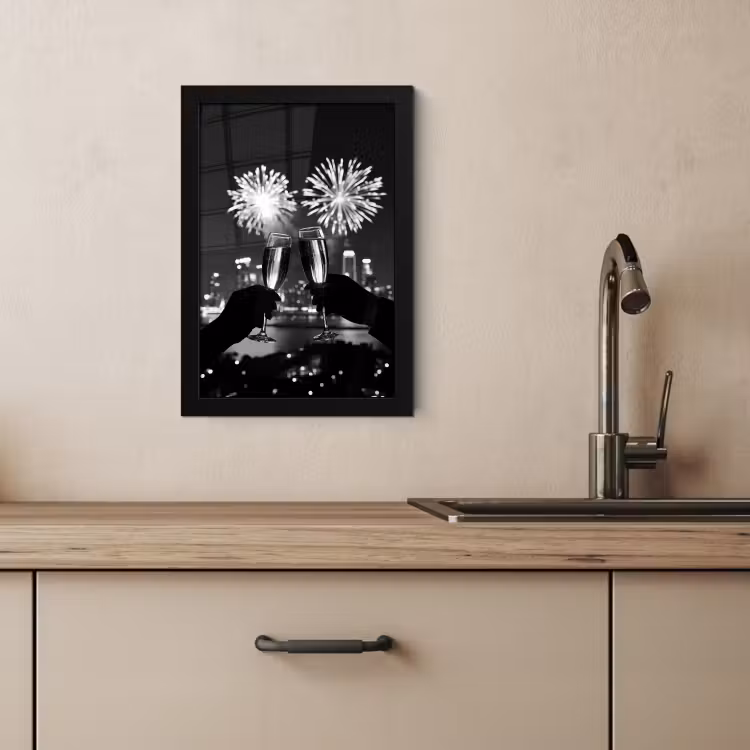 Cadre Photo - Feux d'artifice - Cheers - Skyline - Champagne — 4