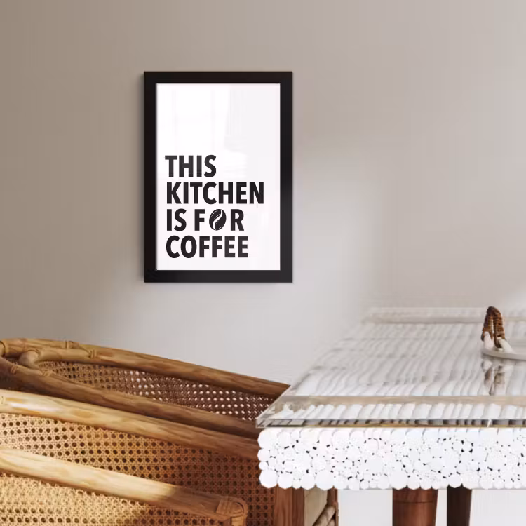 Cadre photo - Citations - Café - Grains - Moderne — 2