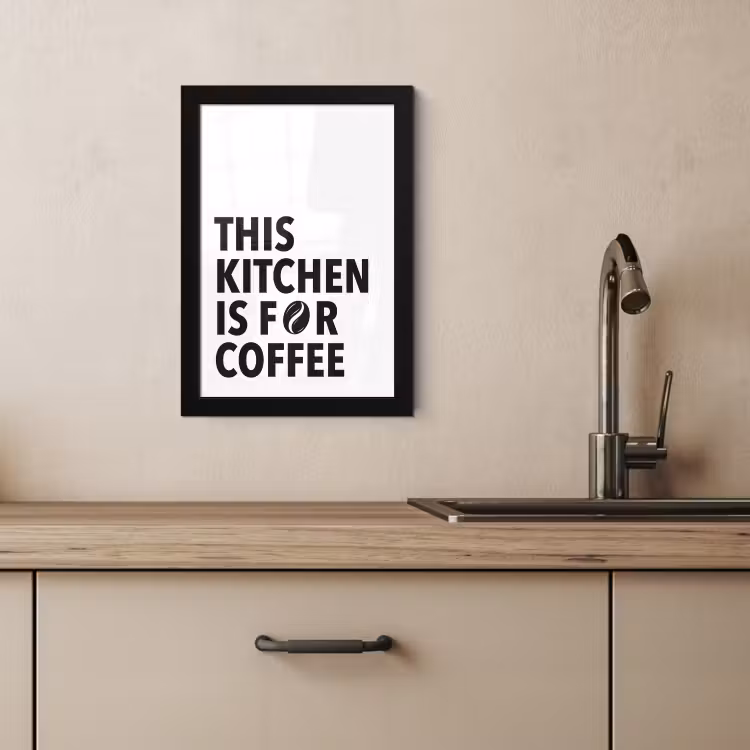 Cadre photo - Citations - Café - Grains - Moderne — 4