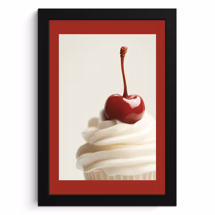 Cadre photo - Cupcake - Cerise - Rouge — 1