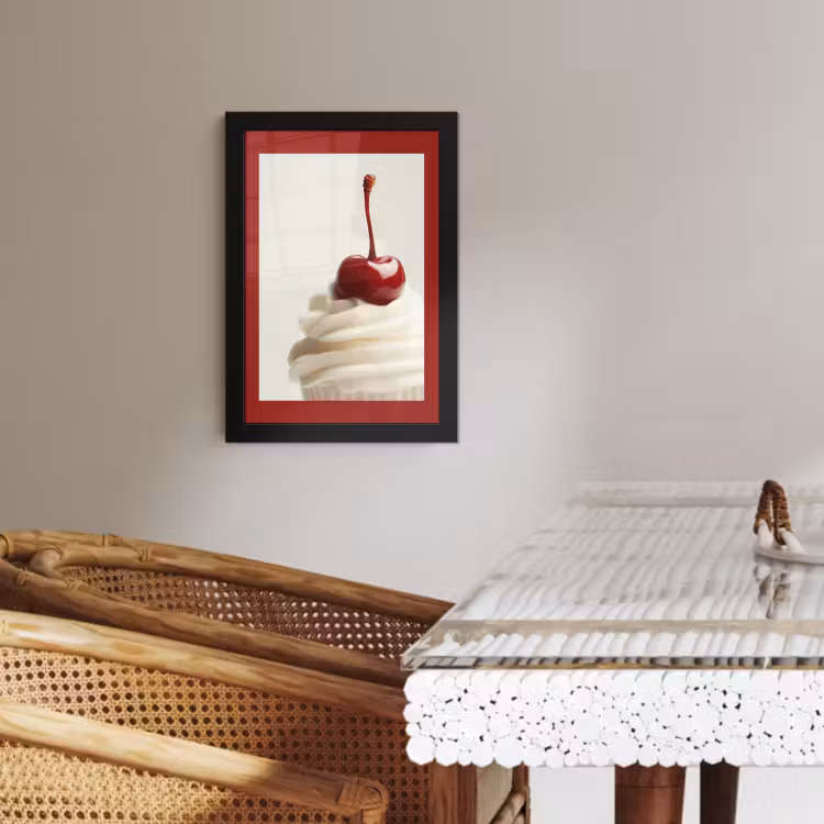 Cadre photo - Cupcake - Cerise - Rouge — 4