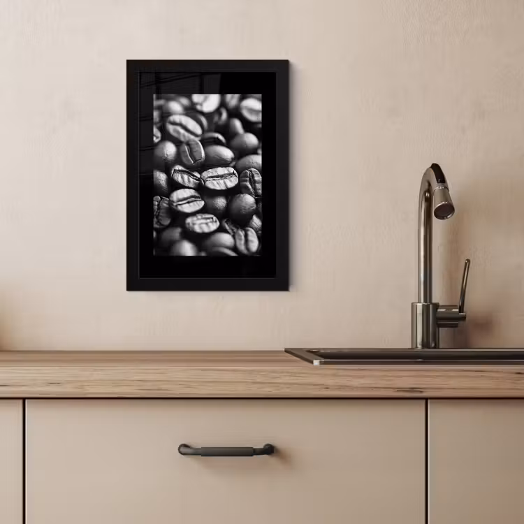 Cadre photo - Grains de café - Noirs - Vintage — 3