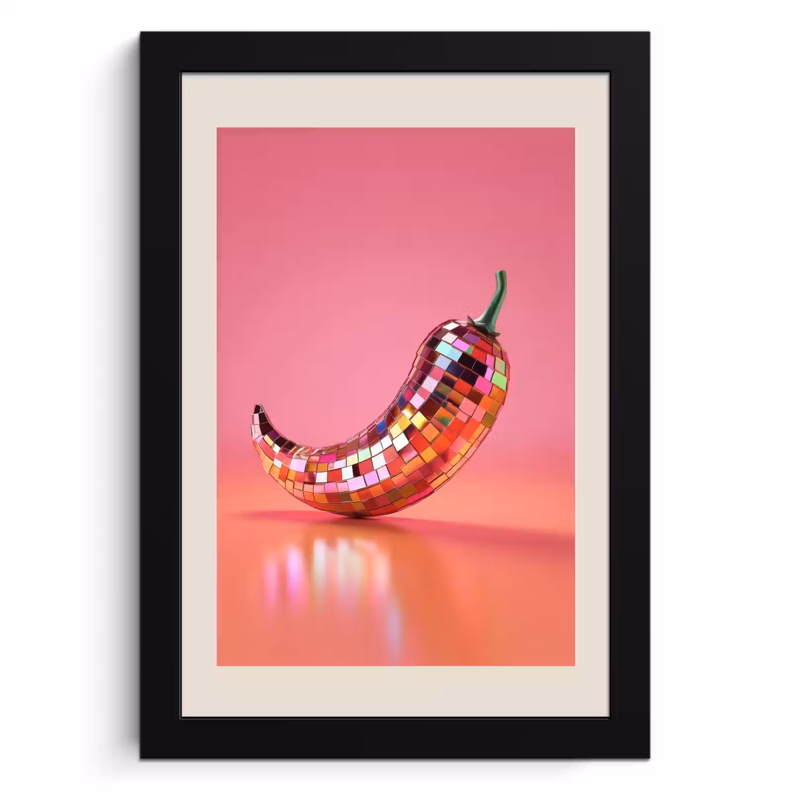 Cadre photo - Disco - Poivre - Rose — 1