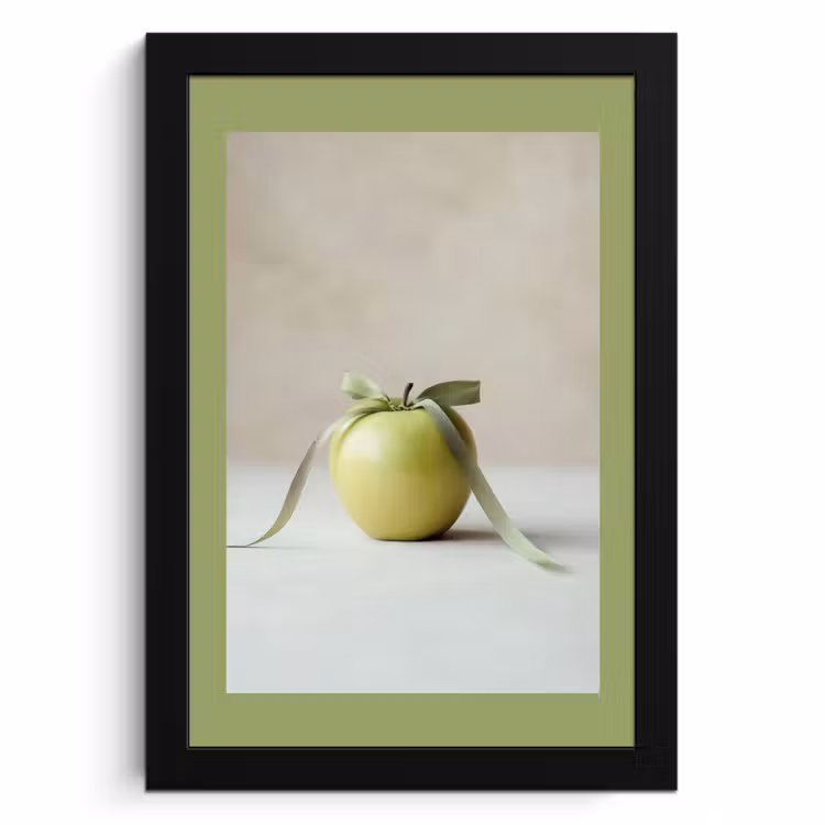 Cadre photo - Vert - Pomme - Nœud papillon — 1