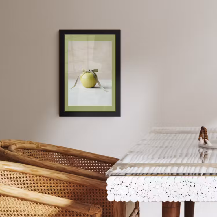 Cadre photo - Vert - Pomme - Nœud papillon — 3
