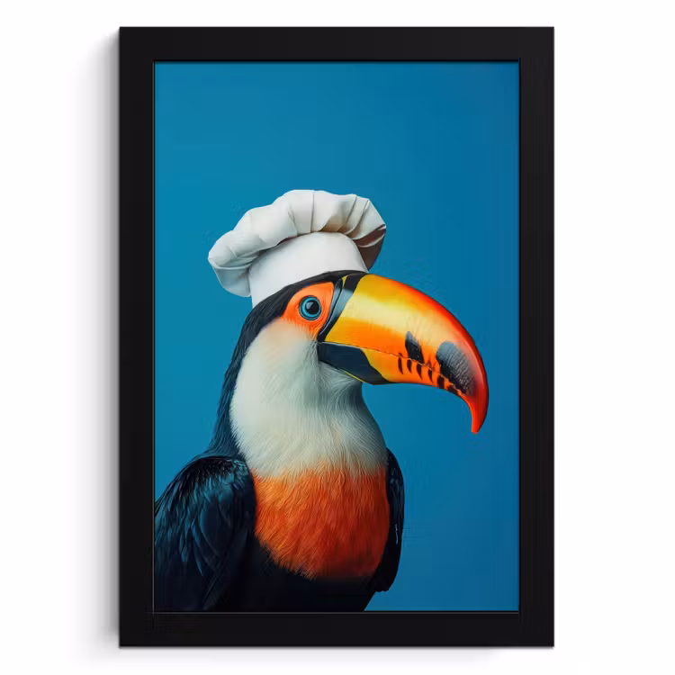 Cadre Photo - Toucan - Perroquet - Oiseau - Toque — 1