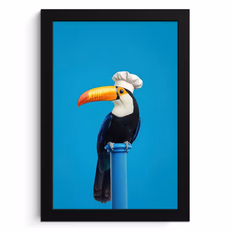 Cadre Photo - Toucan - Socle - Oiseau - Toque — 1