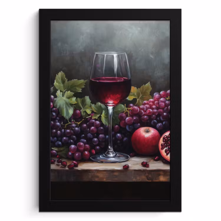 Cadre Photo - Vin - Fruits - Nature morte — 1