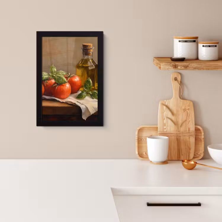 Cadre Photo - Tomates - Huile d'olive - Nature morte — 2