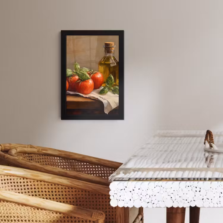 Cadre Photo - Tomates - Huile d'olive - Nature morte — 3