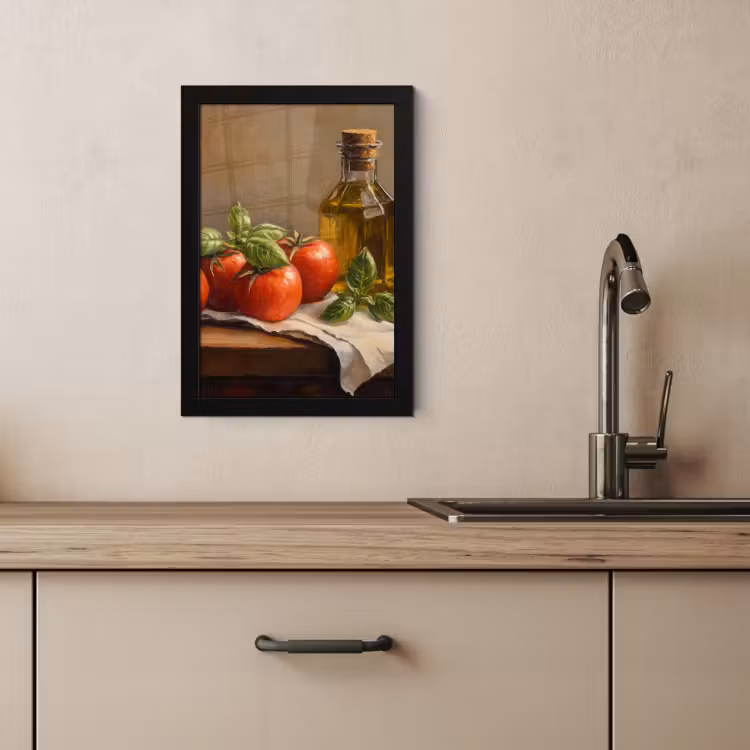 Cadre Photo - Tomates - Huile d'olive - Nature morte — 4