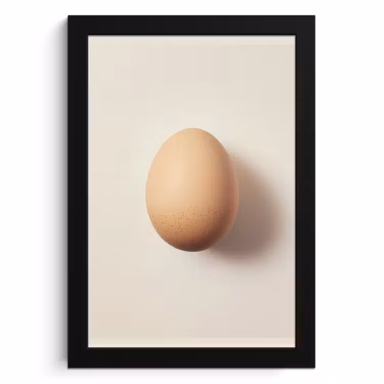 Cadre Photo - Œuf - Beige - Ovale - Ovale — 1