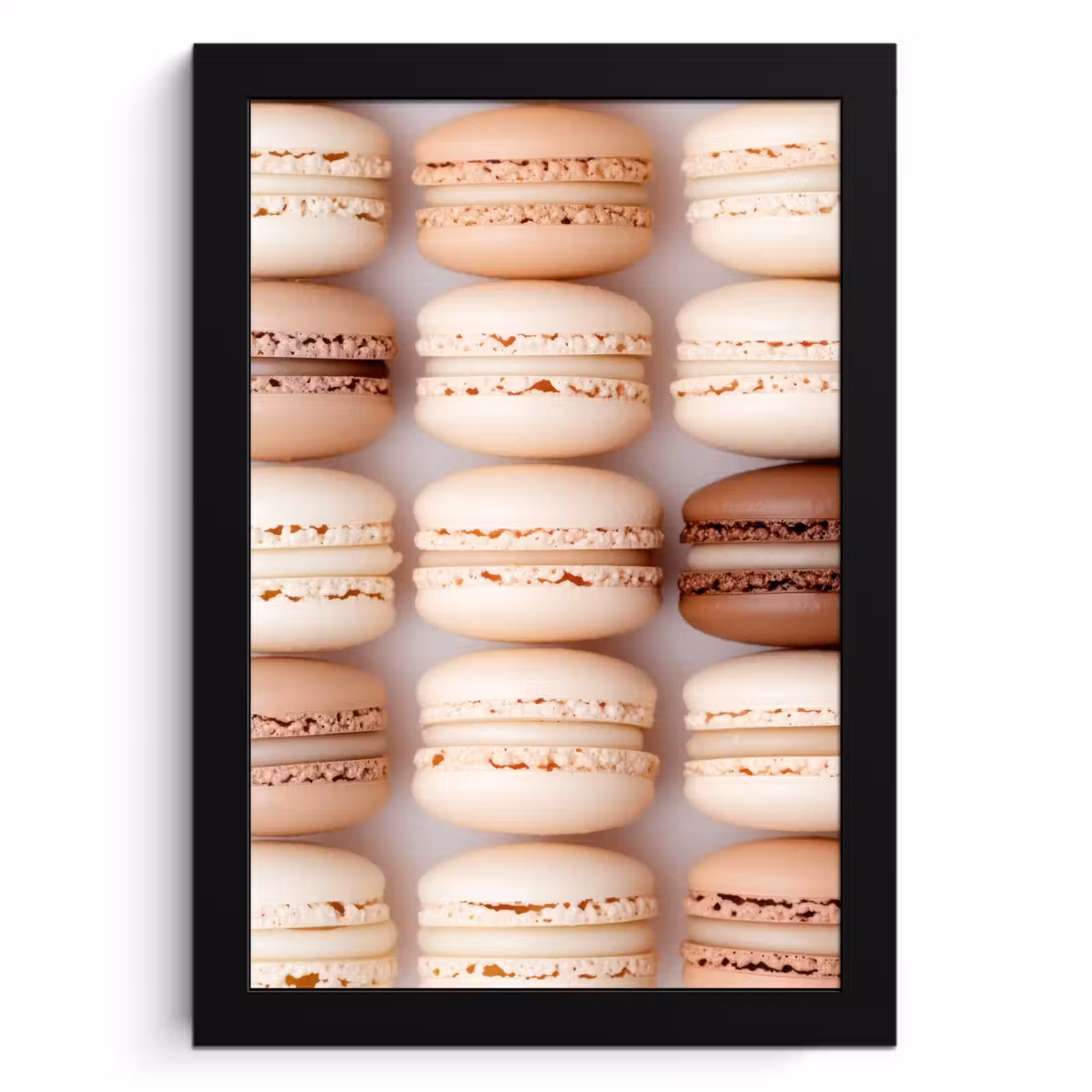Cadre Photo - Macarons - Beige - Marron — 1