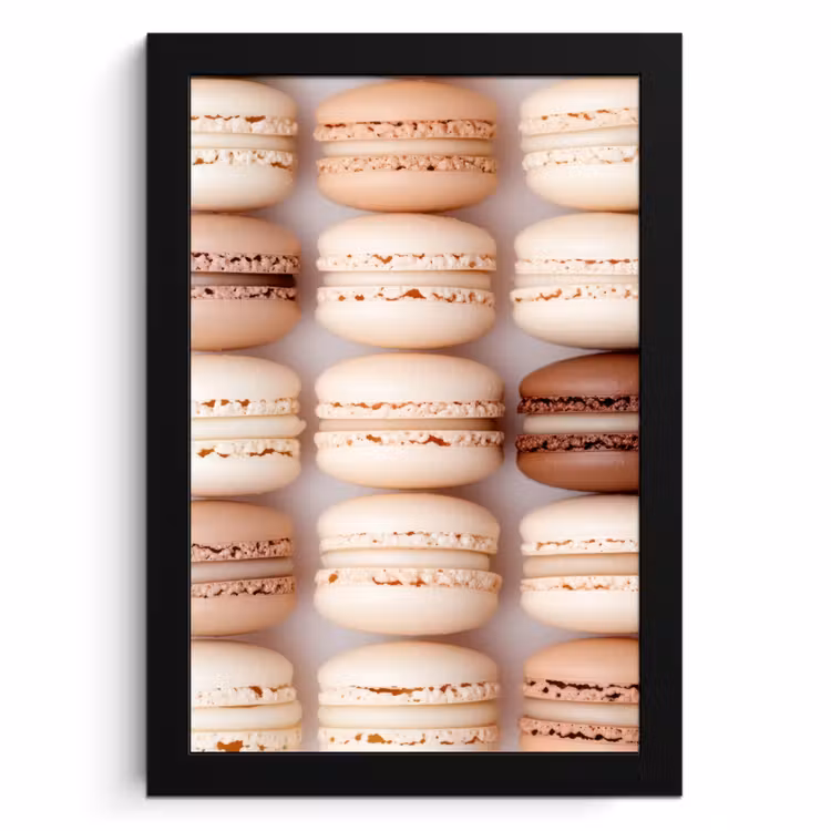 Cadre Photo - Macarons - Beige - Marron — 1