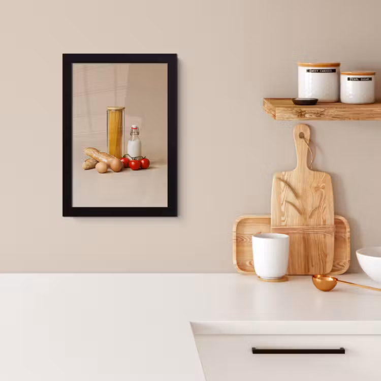 Cadre Photo - Spaghetti - Lait - Tomates - Œufs - Pain — 2