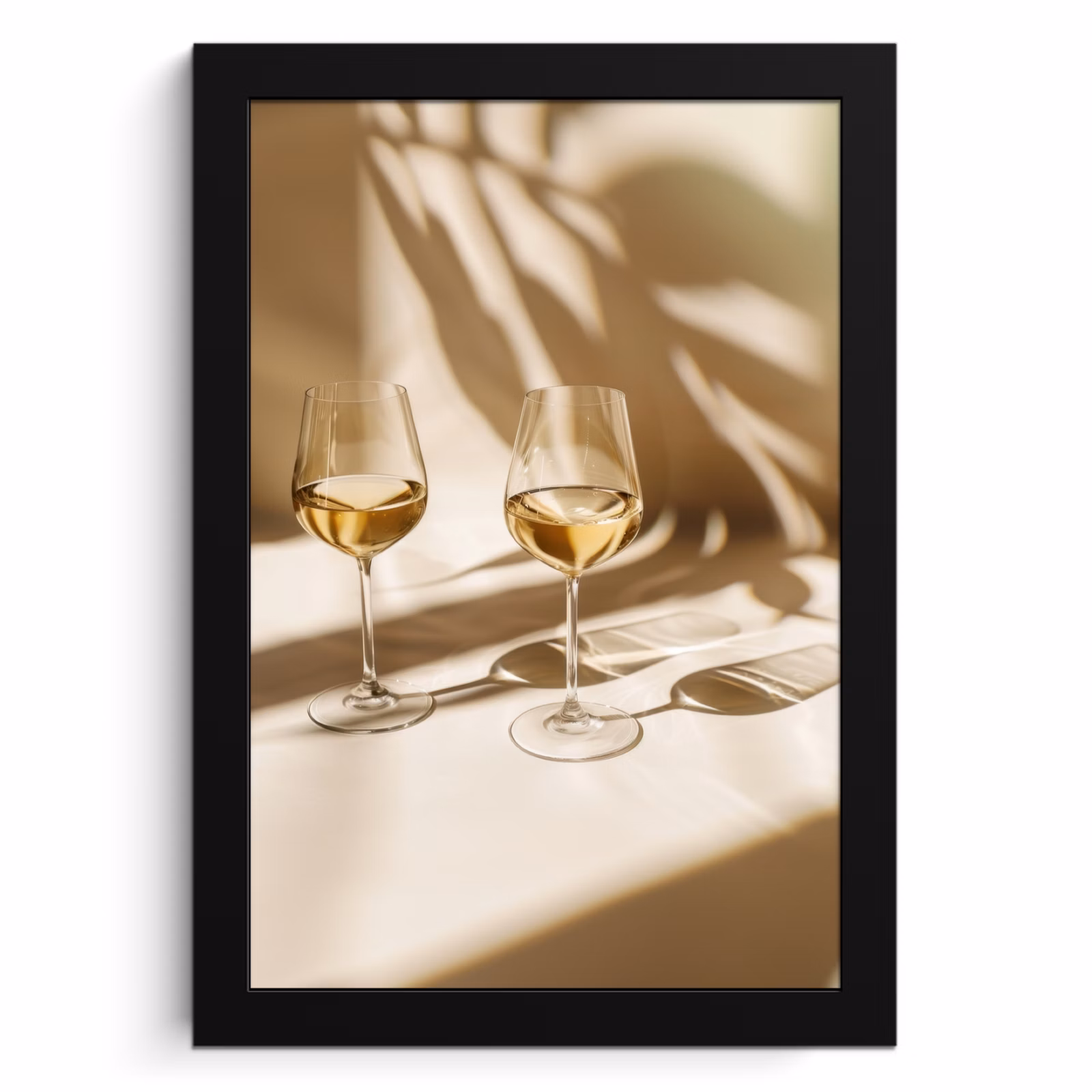 Cadre Photo - Vin - Verres à vin - Blanc — 1