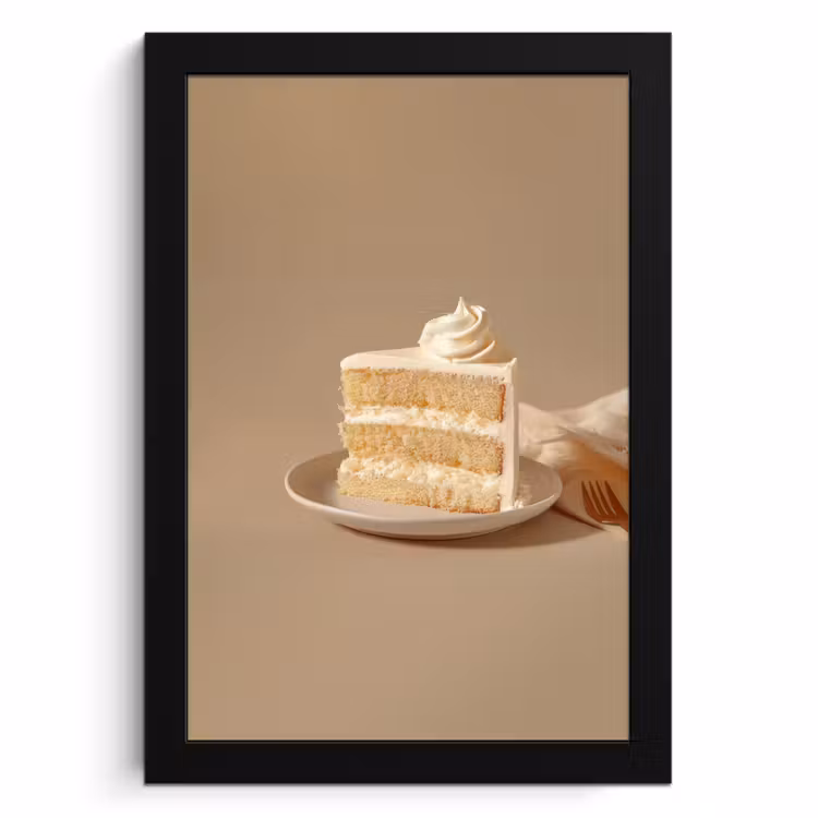Cadre Photo - Gâteau à la vanille - Gâteau - Crémeux — 1