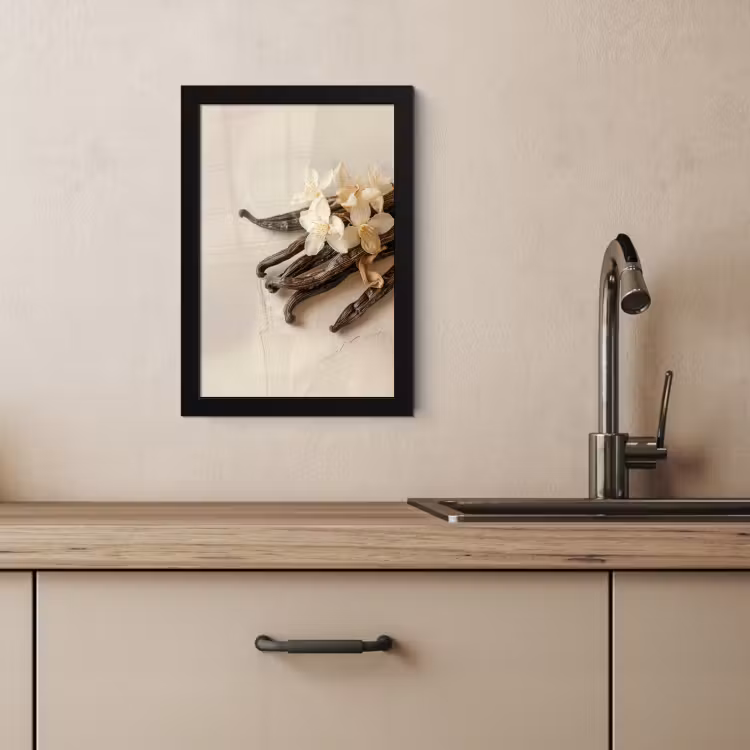 Cadre Photo - Vanille - Floral - Beige — 3