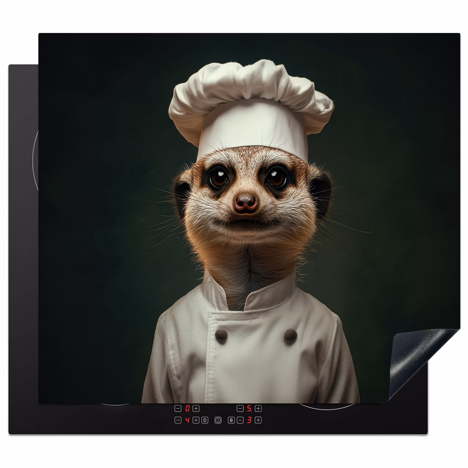 Protection plaque induction - Animal - Cuisinier - Suricate — 1
