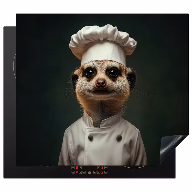 Protection plaque induction - Animal - Cuisinier - Suricate — 1