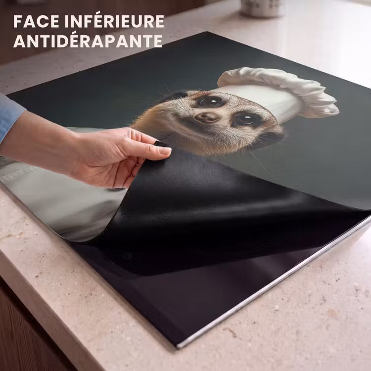 Protection plaque induction - Animal - Cuisinier - Suricate — 7