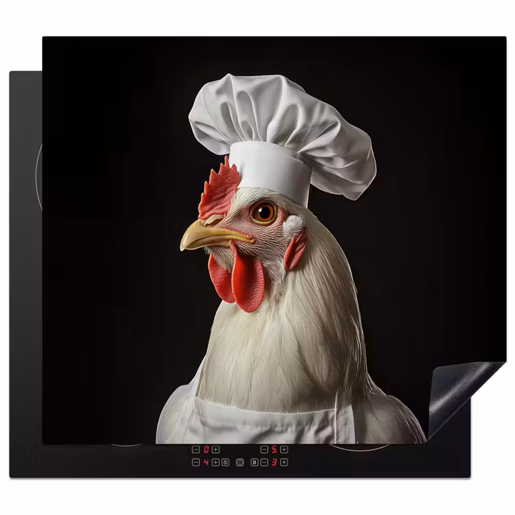 Protection plaque induction - Cuisson - Rouge - Poulet — 1