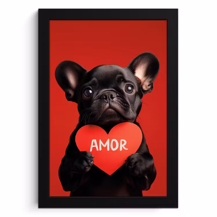 Cadre Photo - Amor - Dog - Heart - Red — 1