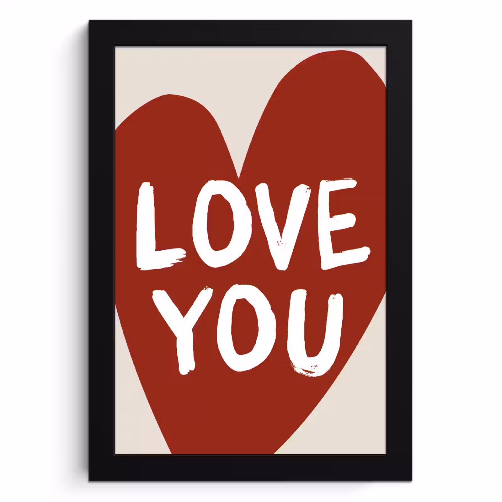 Cadre Photo - Loveyou - Coeur - Rouge — 1