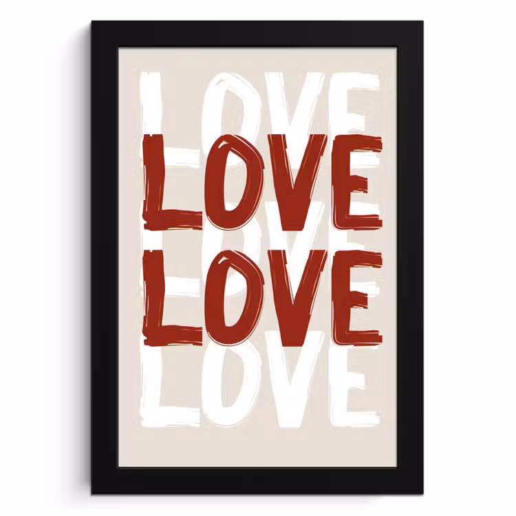 Cadre Photo - Amour - Rouge - Texte — 1