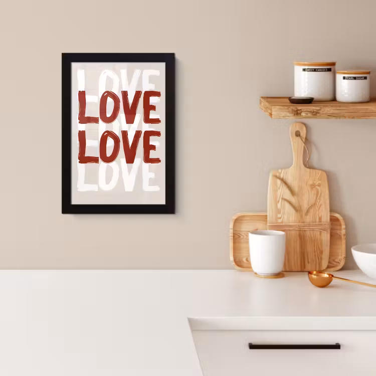 Cadre Photo - Amour - Rouge - Texte — 2