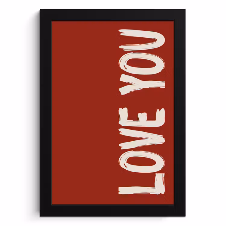 Cadre Photo - Slant - Loveyou - Rouge — 1