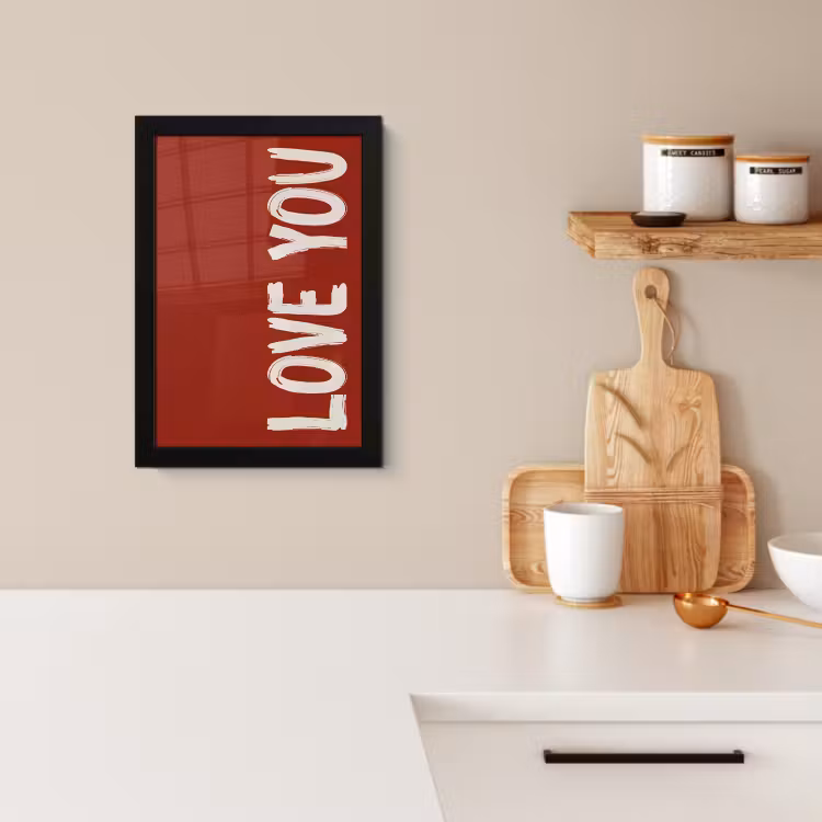 Cadre Photo - Slant - Loveyou - Rouge — 2