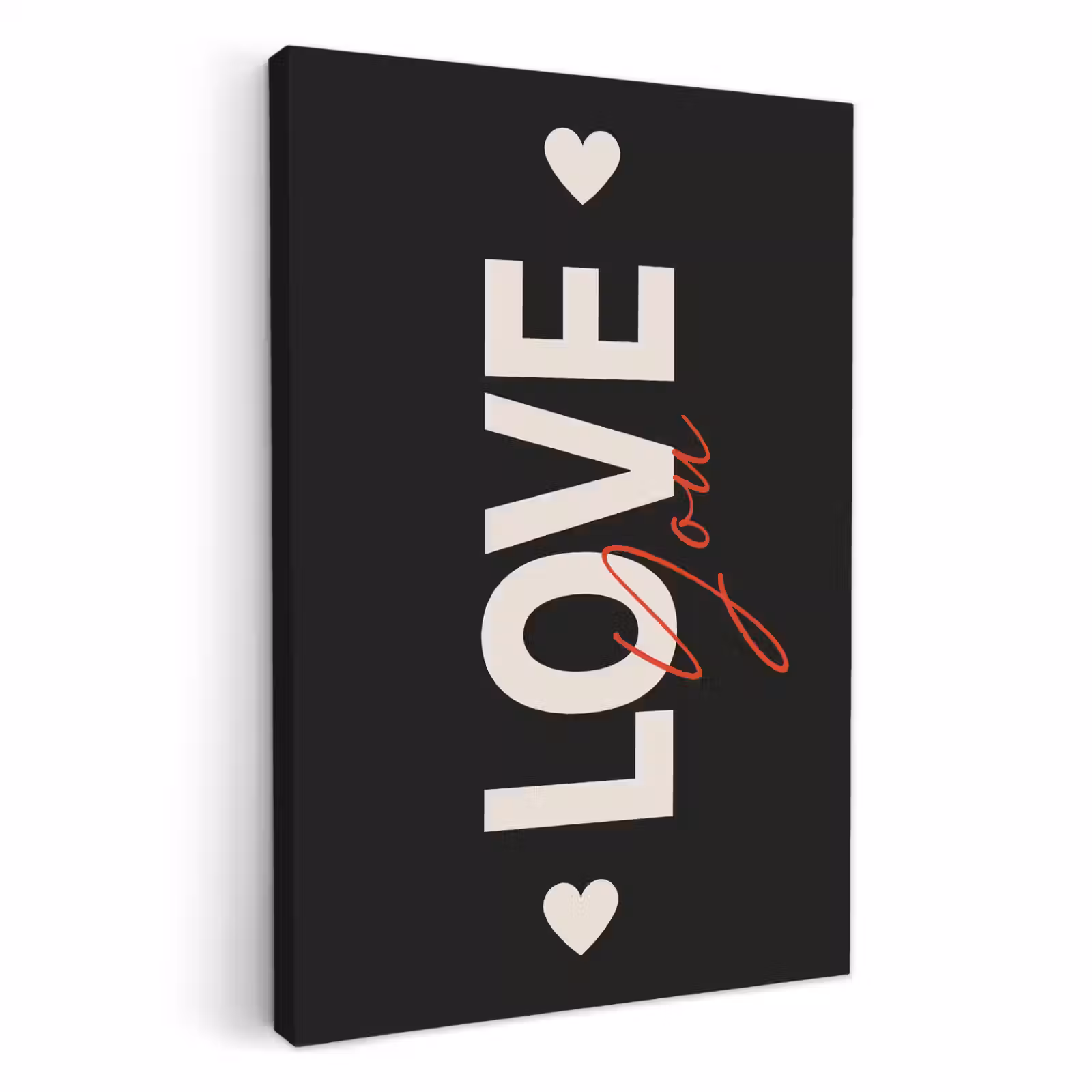 Tableau sur toile - Amour - Rouge - Valentin — 1