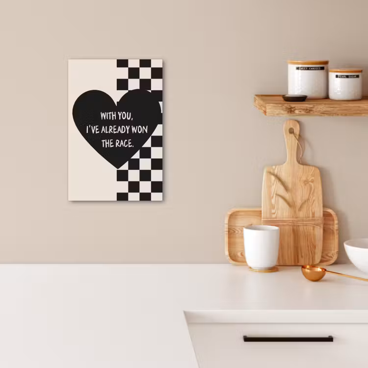 Tableau sur toile - Amour - Beige - Race — 2