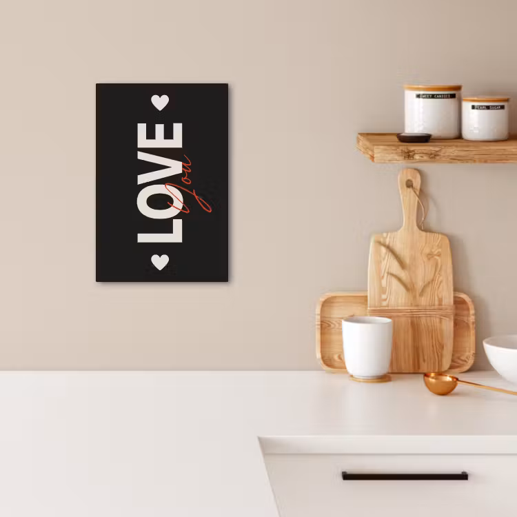 Tableau sur toile - Amour - Rouge - Valentin — 2