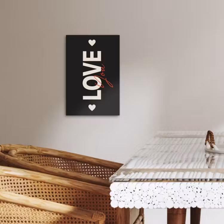 Tableau sur toile - Amour - Rouge - Valentin — 4