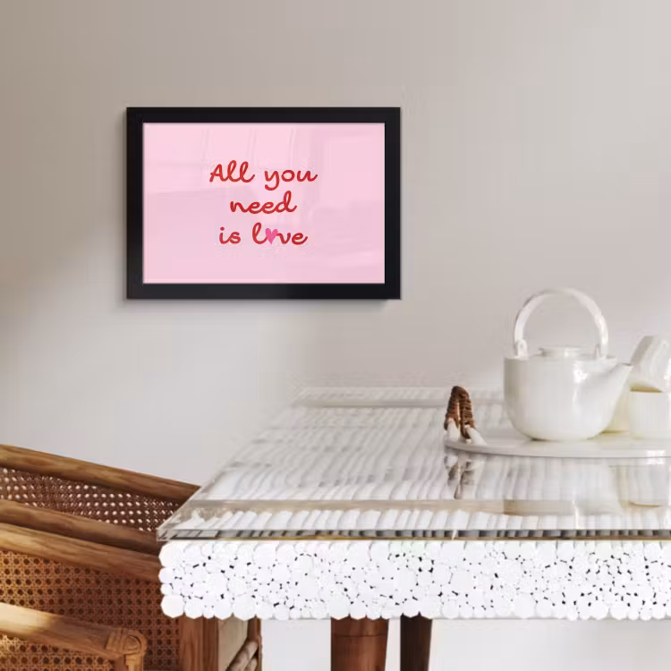 Cadre Photo - Texte - Rose - Amour - Coeur — 4