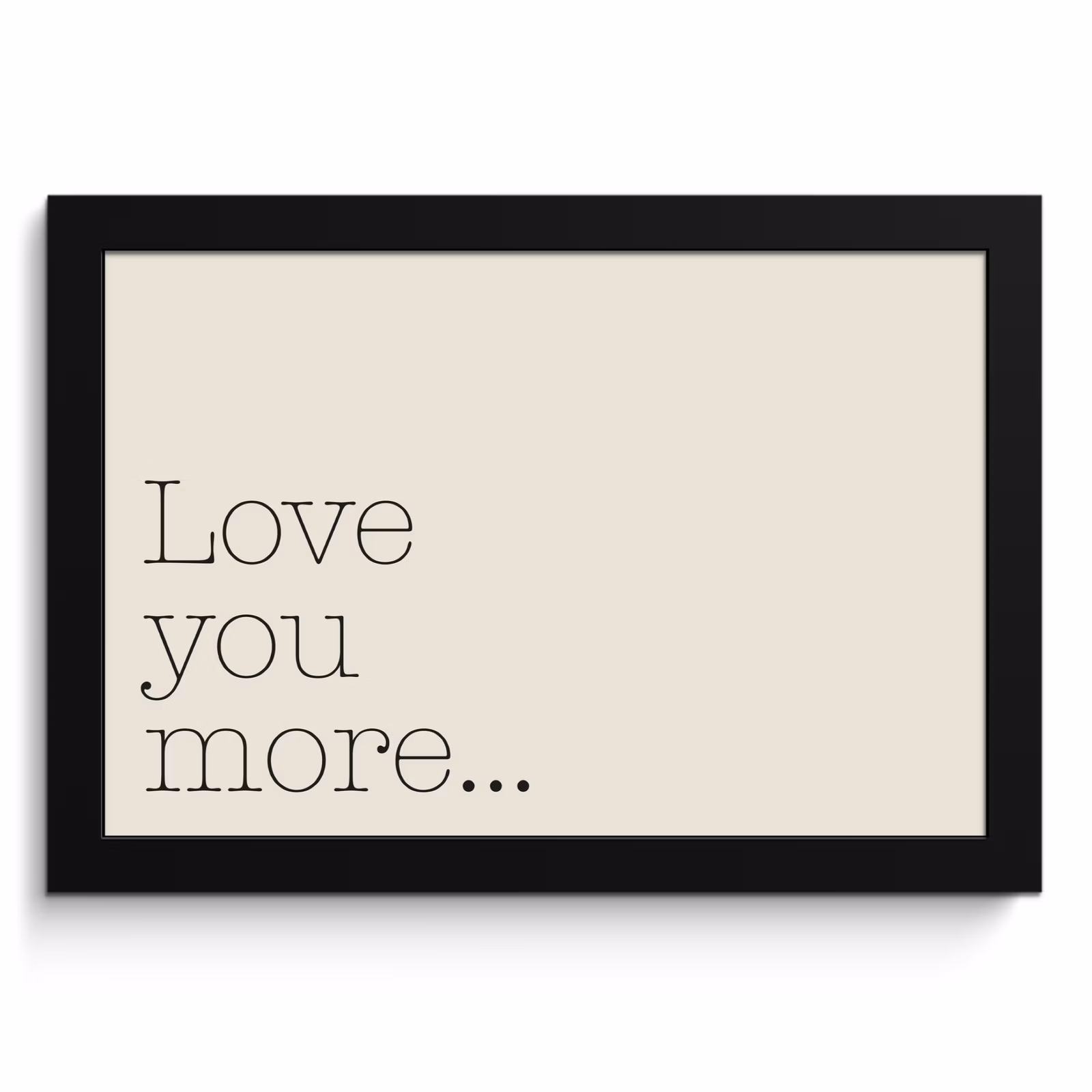 Cadre Photo - Minimaliste - Amour - Beige — 1