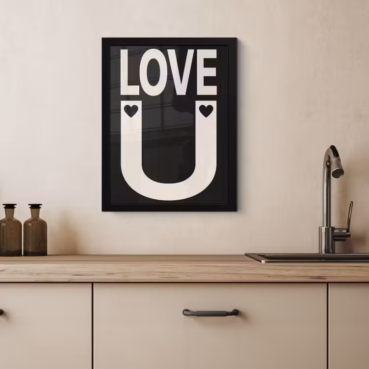 Cadre Photo - Amour - Noir - Minimaliste — 4