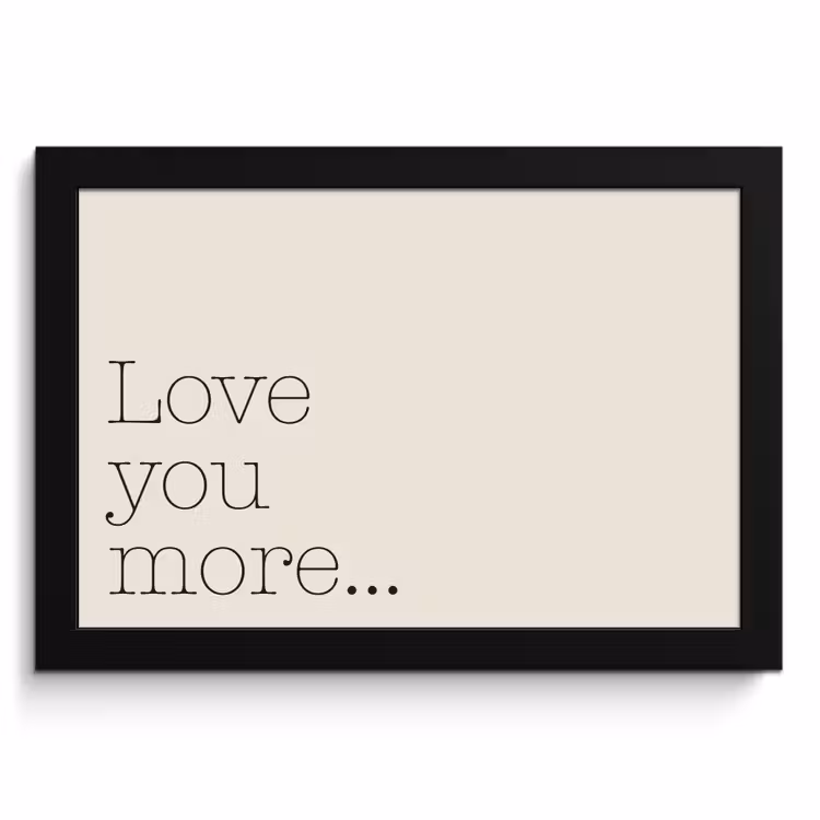 Cadre Photo - Minimaliste - Amour - Beige — 1