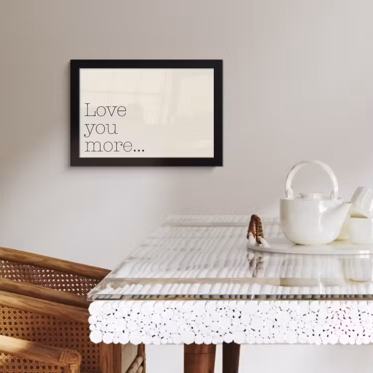 Cadre Photo - Minimaliste - Amour - Beige — 3