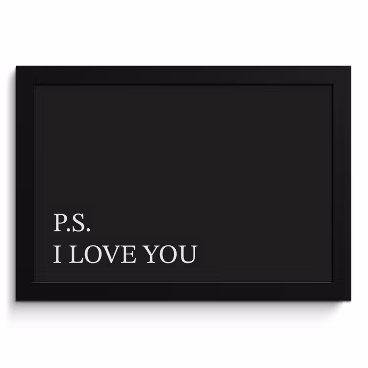 Cadre Photo - Noir - Minimaliste - Valentin — 1