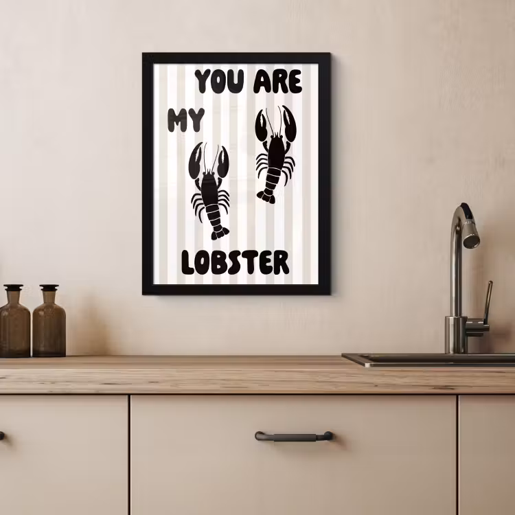Cadre Photo - Homard - Beige - Minimaliste — 4
