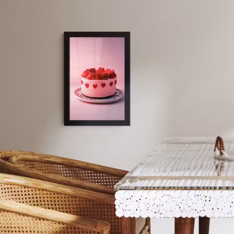 Cadre Photo - Gâteau - Coeur - Rose — 3