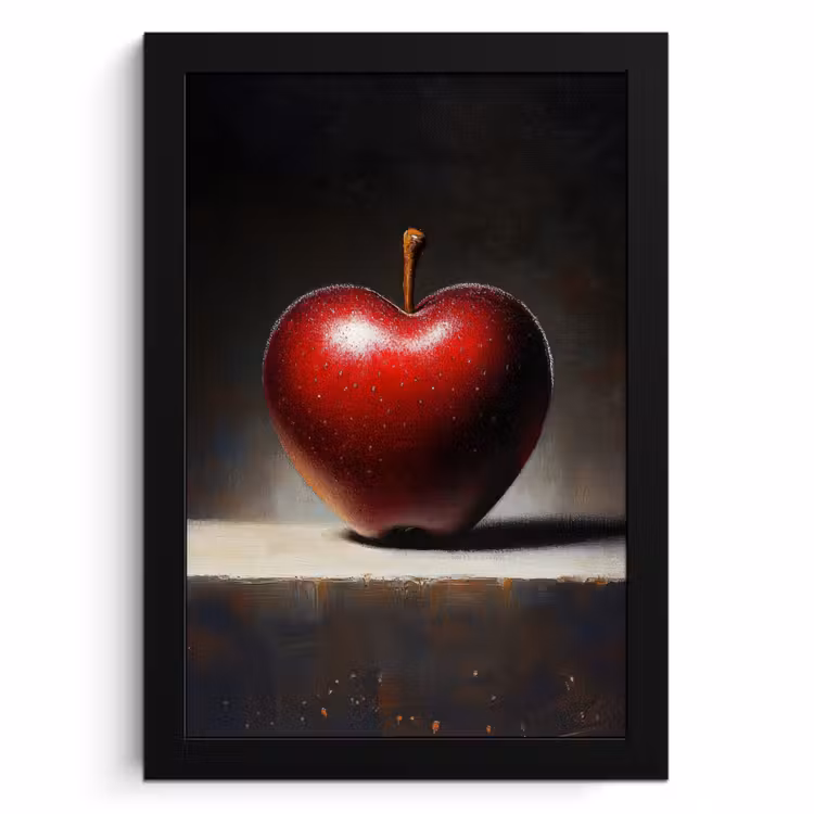Cadre Photo - Pomme - Coeur - Rouge — 1