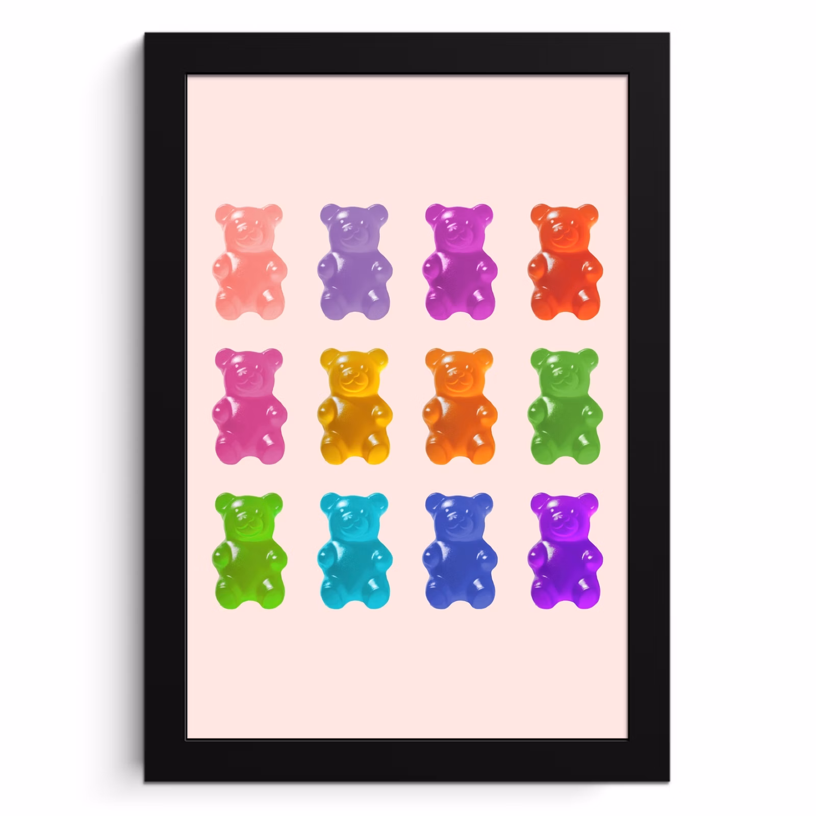Cadre Photo - Ours - Coloré - Bonbons — 1