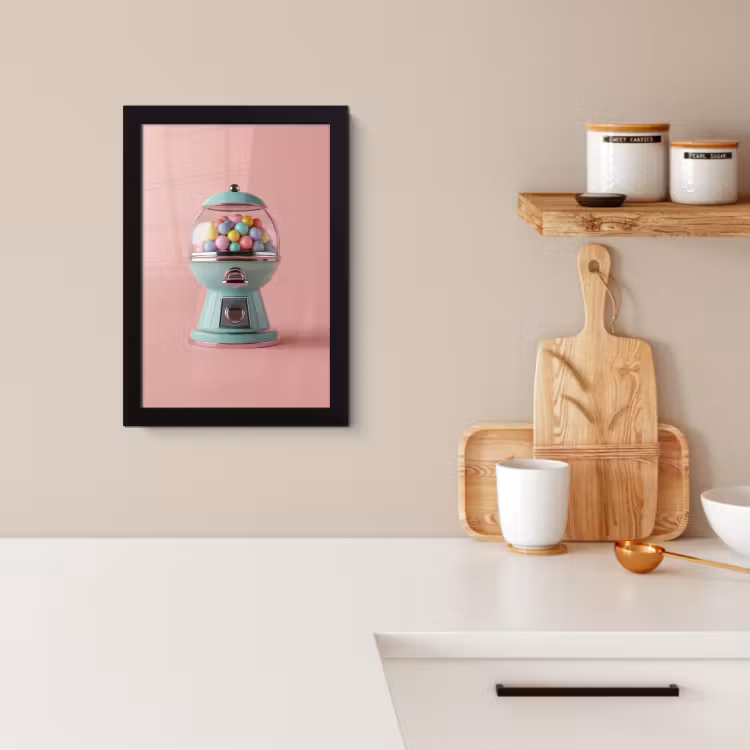 Cadre Photo - Chewing-gum - Rétro - Bonbons - Rose — 3